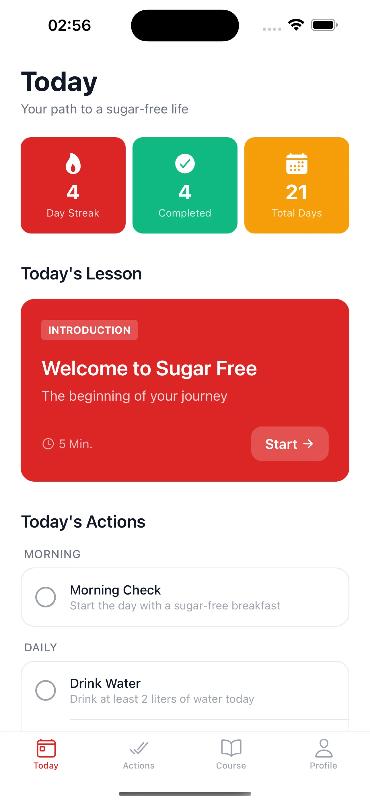 Sugar-Free App